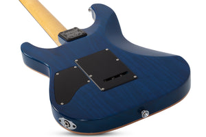 Schecter Japan California Classic Electric Guitar With Hardcase, Transparent Sky Burst 7300-SHC