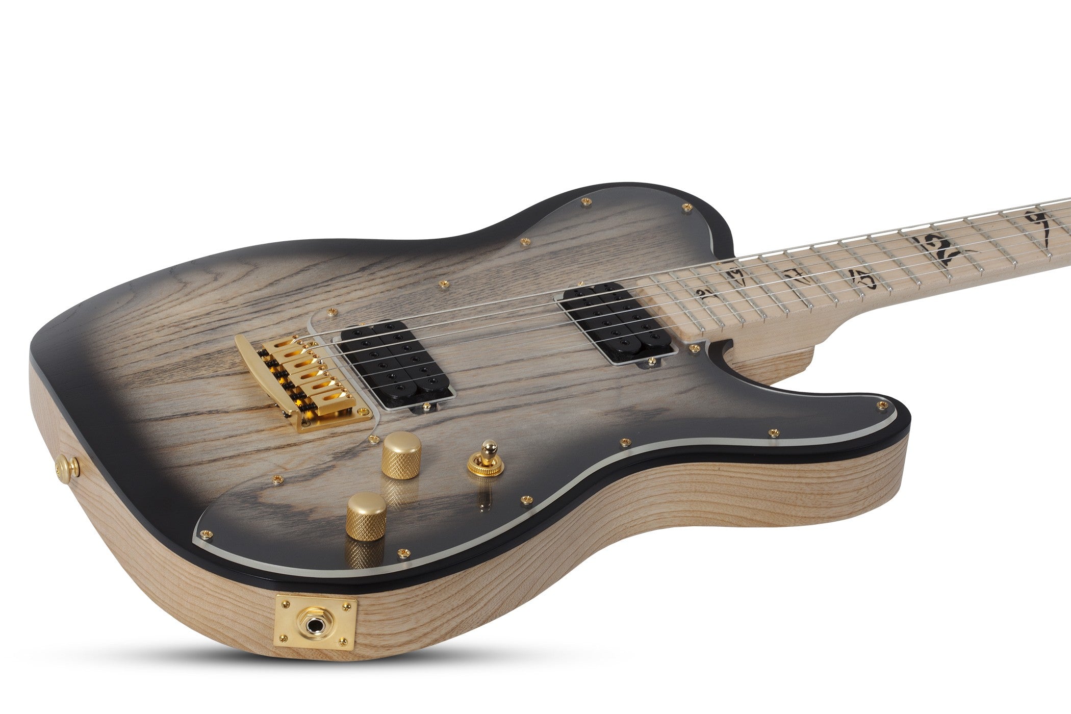 Schecter Meegs PT EX Coal Chamber Electric Guitar, Charcoal Burst