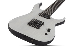 Schecter KM-7 MK-III Legacy 7-String Electric Guitar, Transparent White Satin 874-SHC