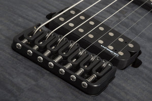 Schecter KM-7 MK-III Legacy 7-String Electric Guitar, Transparent Black Burst Item 875-SHC