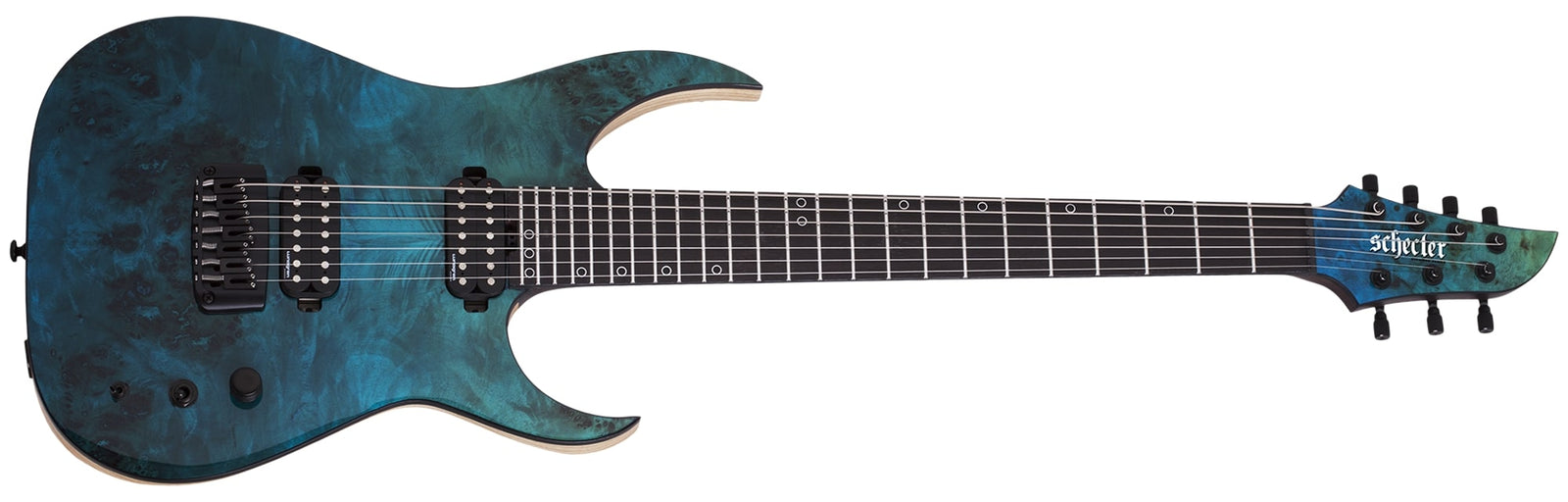 Schecter Keith Merrow KM-7 MK-III Artist L 7 String Electric Guitar, Lagoon Fade 878-SHC