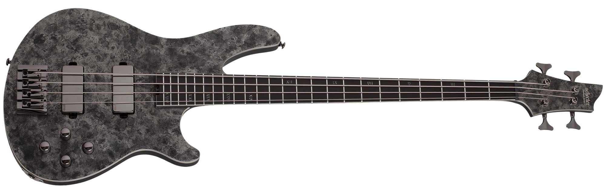 Schecter MVP C-4 Electric Bass, Black Reign 913-SHC