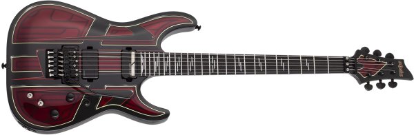 Schecter C-1 FR-S Przym Vespid Electric Guitar, Metallic Red 927-SHC