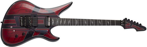 Schecter Avenger FR-S Przym Vespid Electric Guitar, Metallic Red 928-SHC