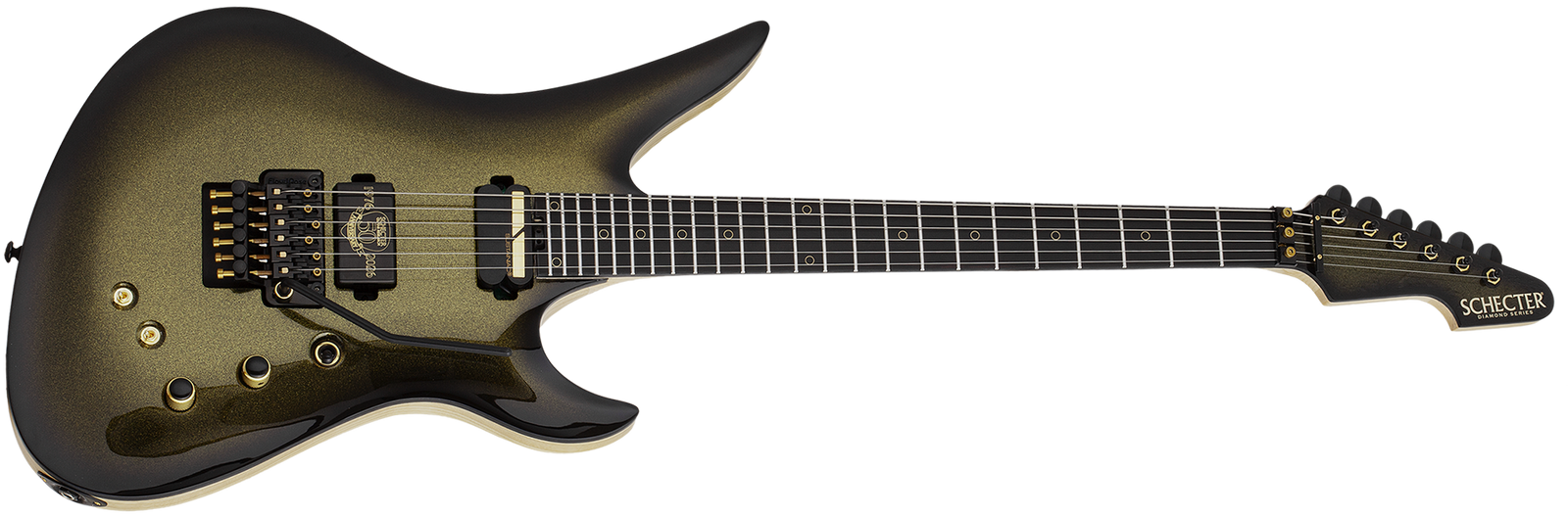 Schecter Avenger FR-S 50th Anniversary Electric Guitar, Gold Burst 4138-SHC