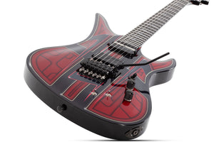 Schecter Avenger FR-S Przym Vespid Electric Guitar, Metallic Red 928-SHC