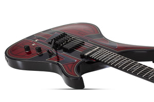 Schecter Avenger FR-S Przym Vespid Electric Guitar, Metallic Red 928-SHC