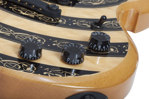 Schecter Wylde Audio Barbarian Norse Dragon Raw Top 4574-SHC