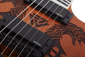 Schecter Wylde Audio Barbarian Carveworks Electric Guitar, Natural Satin 4586-SHC