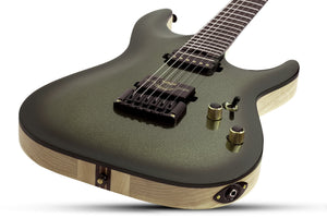 Schecter C-1 50th Anniversary Electric Guitar, Gold Burst 4135-SHC