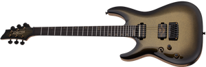Schecter C-1 50th Anniversary Left-Handed Electric Guitar, Gold Burst 4139-SHC