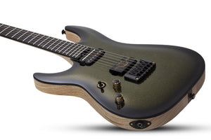 Schecter C-1 50th Anniversary Left-Handed Electric Guitar, Gold Burst 4139-SHC