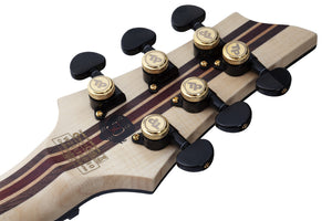 Schecter C-1 50th Anniversary Left-Handed Electric Guitar, Gold Burst 4139-SHC
