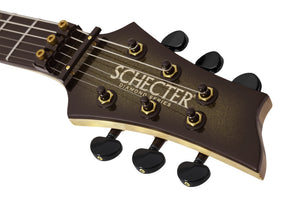 Schecter C-1 FR-S 50th Anniversary Electric Guitar, Gold Burst 4137-SHC