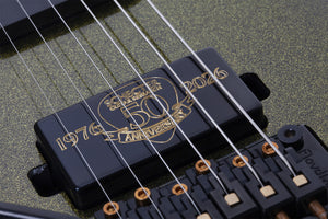 Schecter C-1 FR-S 50th Anniversary Left-Handed Electric Guitar, Gold Burst 4141-SHC