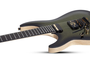 Schecter C-1 FR-S 50th Anniversary Left-Handed Electric Guitar, Gold Burst 4141-SHC