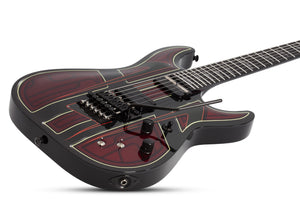 Schecter C-1 FR-S Przym Vespid Electric Guitar, Metallic Red 927-SHC