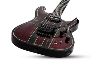 Schecter C-1 FR-S Przym Vespid Electric Guitar, Metallic Red 927-SHC