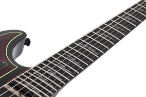 Schecter C-1 FR-S Przym Vespid Electric Guitar, Metallic Red 927-SHC