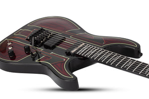 Schecter C-1 FR-S Przym Vespid Electric Guitar, Metallic Red 927-SHC