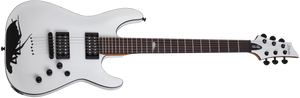 Shecter C-1 Jerry Horton 25th Anniversary Electric Guitar, White 523-SHC