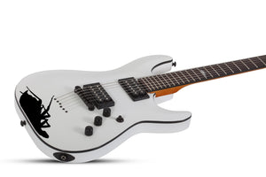 Shecter C-1 Jerry Horton 25th Anniversary Electric Guitar, White 523-SHC