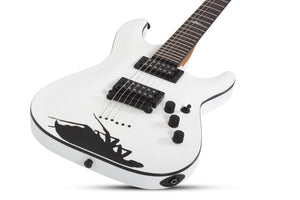 Shecter C-1 Jerry Horton 25th Anniversary Electric Guitar, White 523-SHC