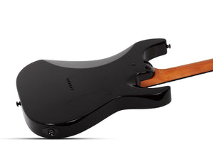 Schecter C-1 Standard Left-Handed Electric Guitar, Black Fade Burst Burl 3952-SHC