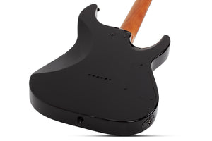 Schecter C-1 Standard Left-Handed Electric Guitar, Black Fade Burst Burl 3952-SHC