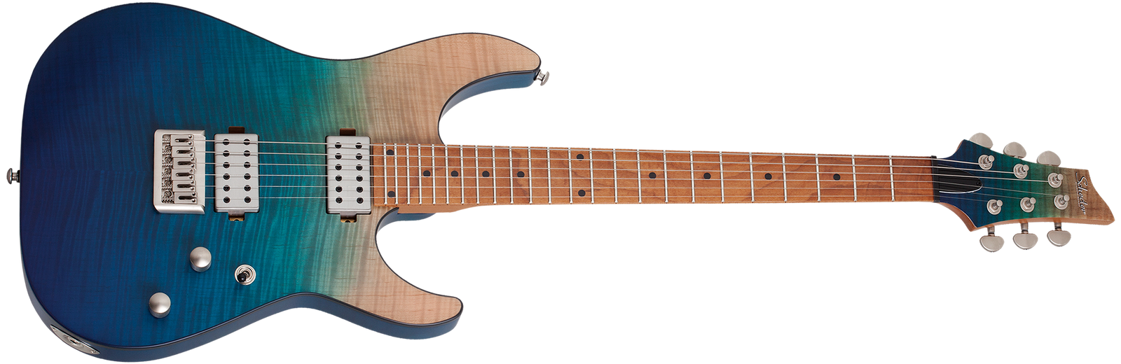 Schecter C-1 Standard Plus Electric Guitar, Blue Fade 3937-SHC