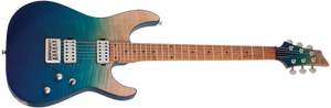 Schecter C-1 Standard Plus Electric Guitar, Blue Fade 3937-SHC