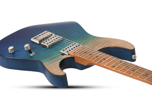 Schecter C-1 Standard Plus Electric Guitar, Blue Fade 3937-SHC