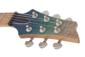 Schecter C-1 Standard Plus Electric Guitar, Blue Fade 3937-SHC