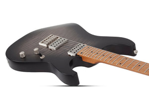 Schecter C-1 Standard Plus Electric Guitar, Transparent Black Burst 3936-SHC