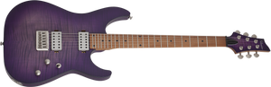 Schecter C-1 Standard Plus Electric Guitar, Transparent Purple Burst 3935-SHC
