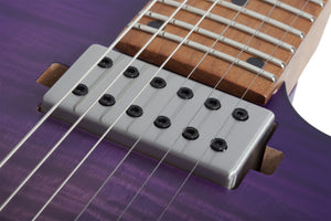 Schecter C-1 Standard Plus Electric Guitar, Transparent Purple Burst 3935-SHC