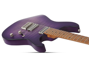Schecter C-1 Standard Plus Electric Guitar, Transparent Purple Burst 3935-SHC