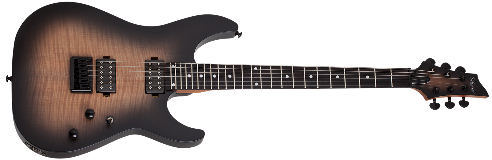 Schecter C-1 Standard Plus Electric Guitar, Ember Burst 3938-SHC