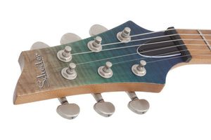 Schecter C-1 Standard Plus Left-Handed Electric Guitar, Blue Fade 3939-SHC