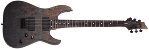 Schecter C-1 Standard Electric Guitar, Black Fade Burst Burl 3950-SHC