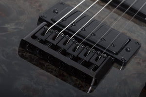 Schecter C-1 Standard Electric Guitar, Black Fade Burst Burl 3950-SHC