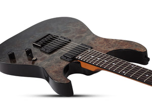 Schecter C-1 Standard Electric Guitar, Black Fade Burst Burl 3950-SHC