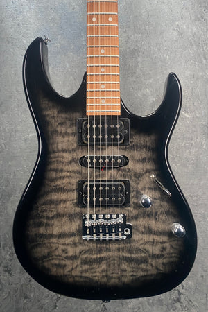 Ibanez GRX70QATKS GIO Series Electric Guitar w/Tremolo in Transparent Black Sunburst
