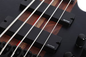 Schecter Charles Berthoud CB-5 5-String Electric Bass, See-Thru Black Satin 2873-SHC