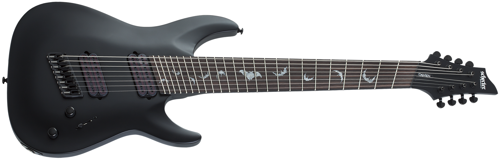 Schecter 8 Spring SCHECTER DAMIEN 8 MS 8 STRING MULTISCALE IN SATIN BLACK 2477-SHC - The ...