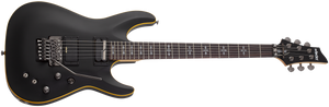 Schecter Demon-6 FR S Electric Guitar, Aged Black Satin 3669-SHC