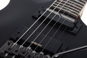 Schecter Demon-6 FR S Electric Guitar, Aged Black Satin 3669-SHC