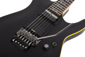 Schecter Demon-6 FR S Electric Guitar, Aged Black Satin 3669-SHC