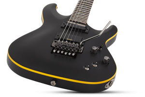 Schecter Demon-6 FR S Electric Guitar, Aged Black Satin 3669-SHC