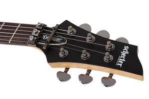 Schecter Demon-6 FR S Electric Guitar, Aged Black Satin 3669-SHC